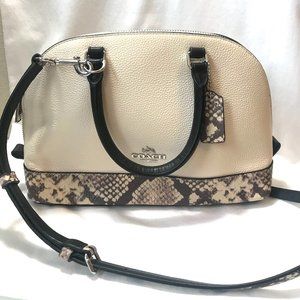 Coach Sierra Satchel with Snake Embossed Trim